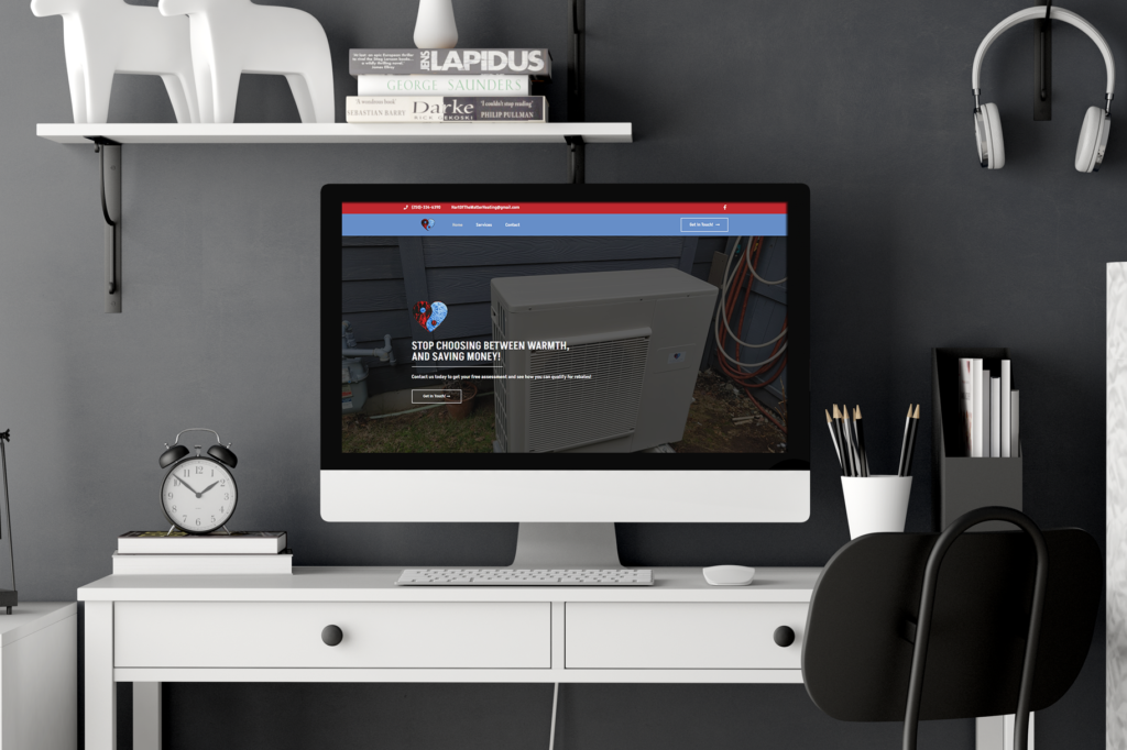 Hart Of The Matter Heating Website Mockup